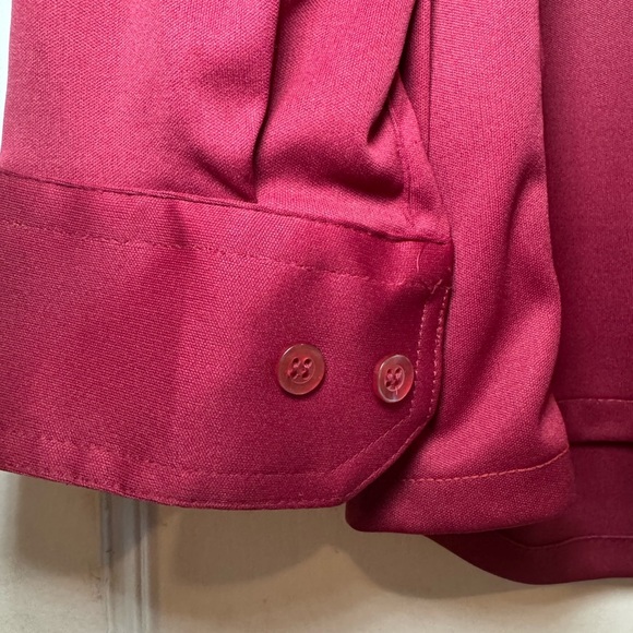 Lucien Piccard Men’s Shirt Size M Burgundy Button Down Long sleeve, Casual, Fall - Picture 7 of 12